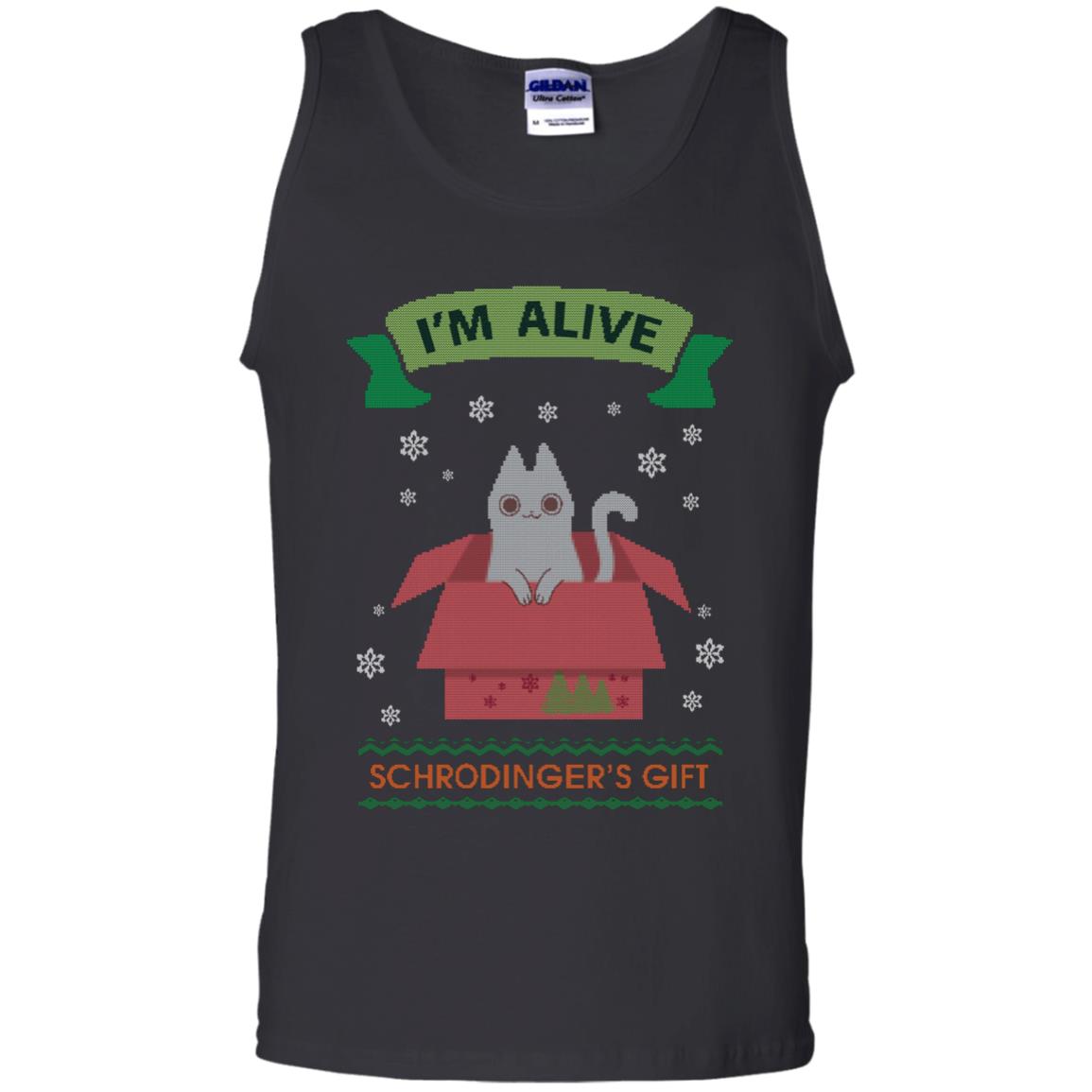 Im Alive Schrodingers Gift Cat Christmas Shirt