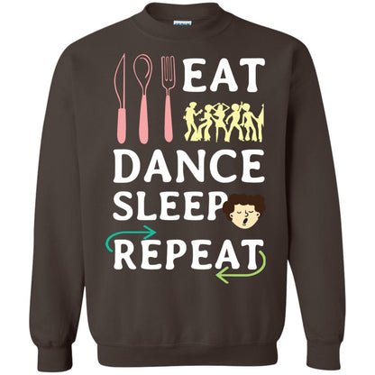 Eat Dance Sleep Repeat Dance Lover Shirt Dark Chocolate