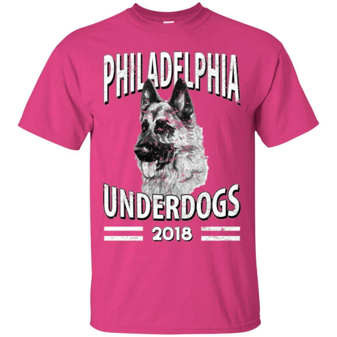 Dog Lover T-shirt Philadelphia Underdogs 2018 T-shirt Heliconia