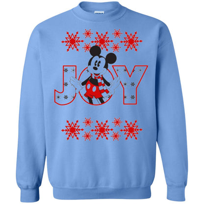 Christmas T-shirt Disney Mickey Mouse Joy Carolina Blue