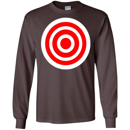 Funny Practice Bulls Eye Board Game Target T-shirt Dark Chocolate