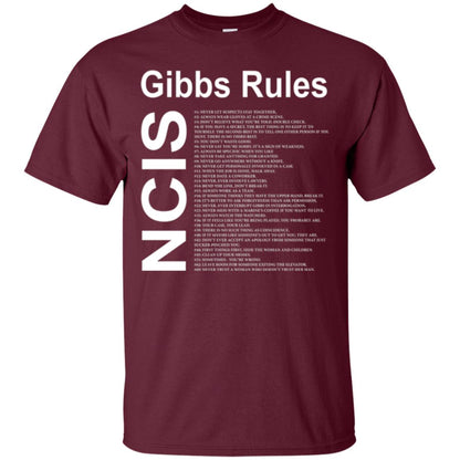 Gibbs Rules T-shirt Maroon