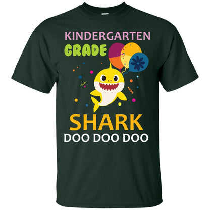 Kindergarten Shark Doo Doo Doo Back To School T-shirt Forest