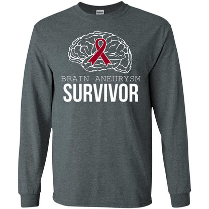 Brain Aneurysm Survivor T-shirt Dark Heather