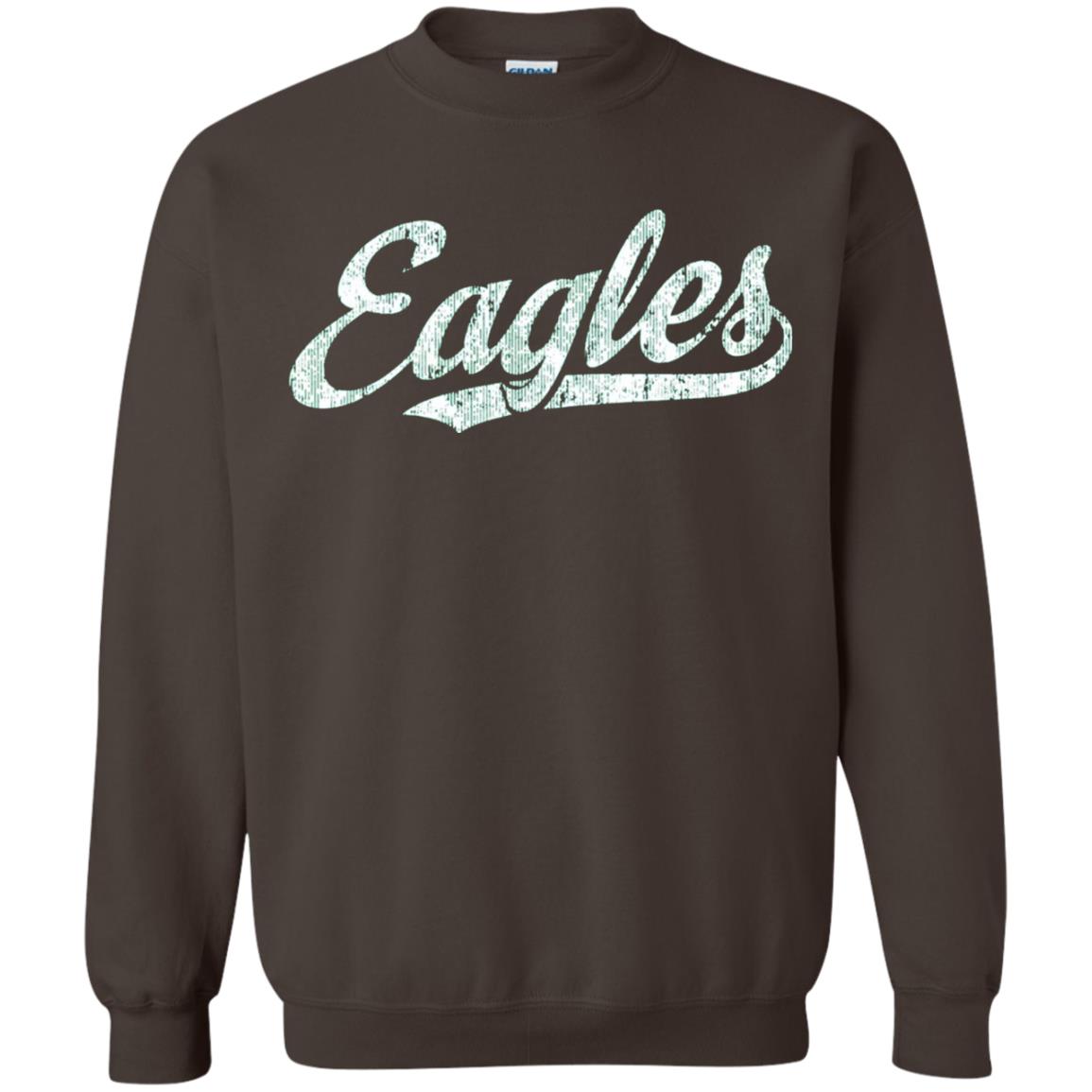 Eagles Mascot T-shirt Vintage Sports Name Dark Chocolate