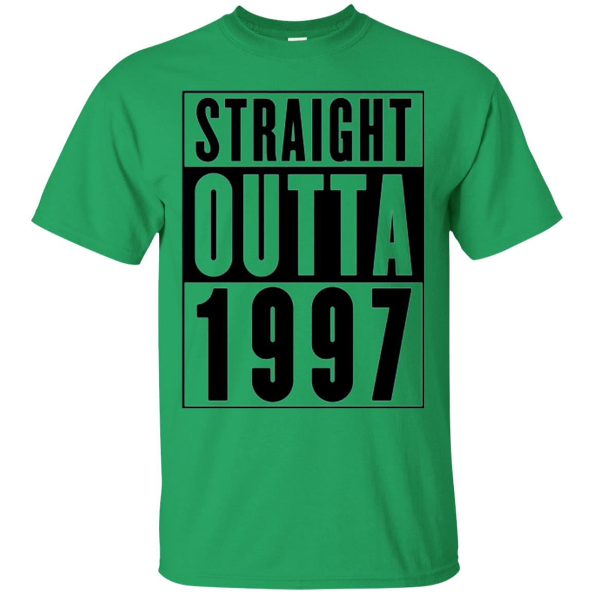 Straight Outta 1997 Cool 21st Birthday T-shirt Irish Green