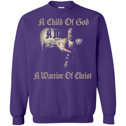 Crusader Knights Templar T-shirt A Child Of God Purple