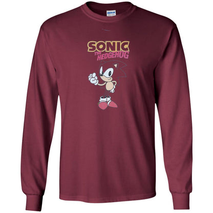 Movie T-Shirt Sonic The Hedgehog Maroon