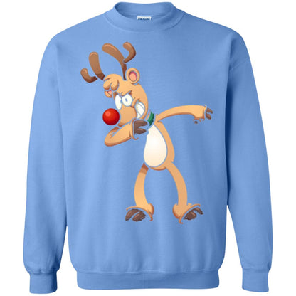 Christmas T-shirt Dabbing Reindeer Carolina Blue
