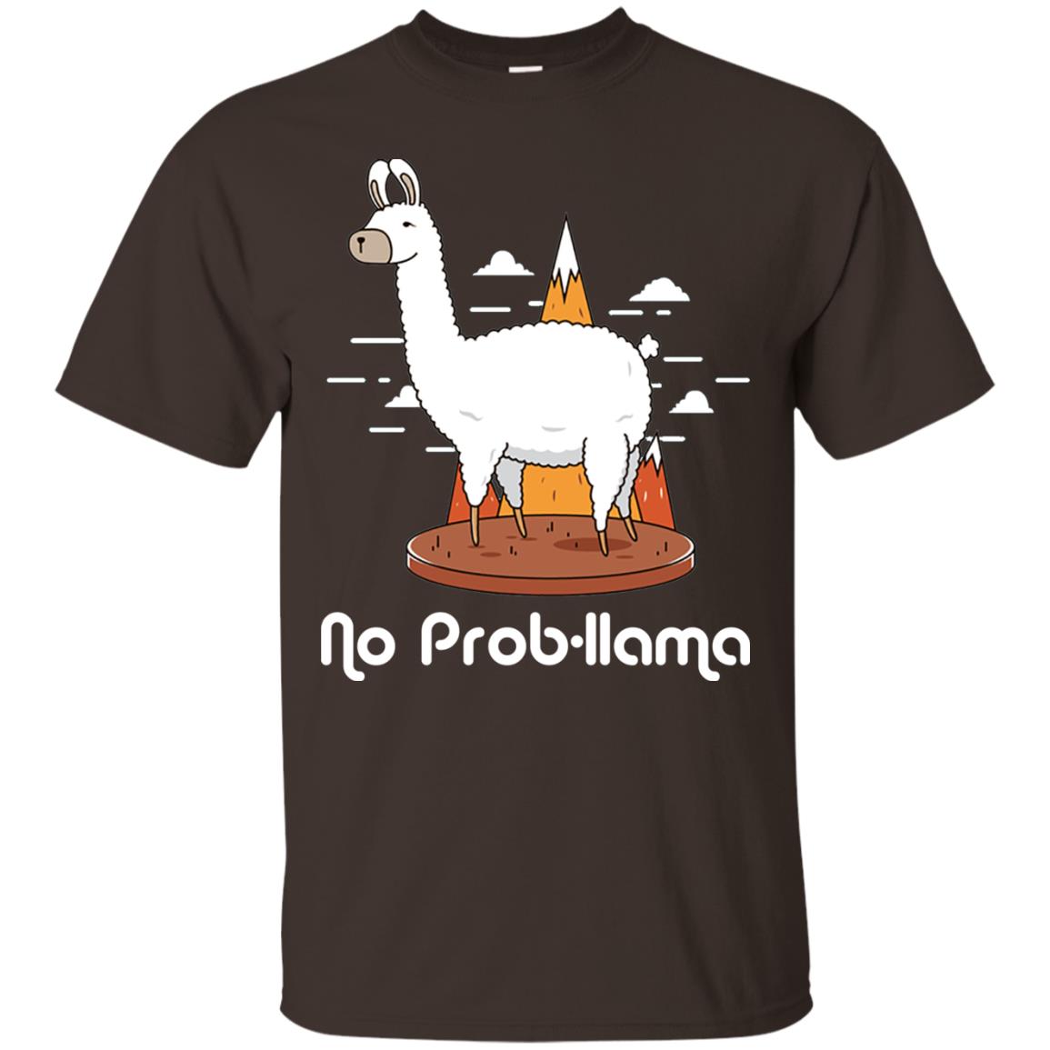 No Prob-llama Llama Shirt Dark Chocolate
