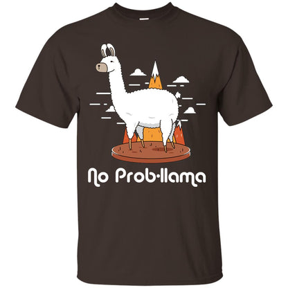 No Prob-llama Llama Shirt Dark Chocolate