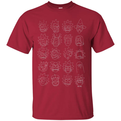 Movie T-shirt The Many Faces Of Rick Cardinal
