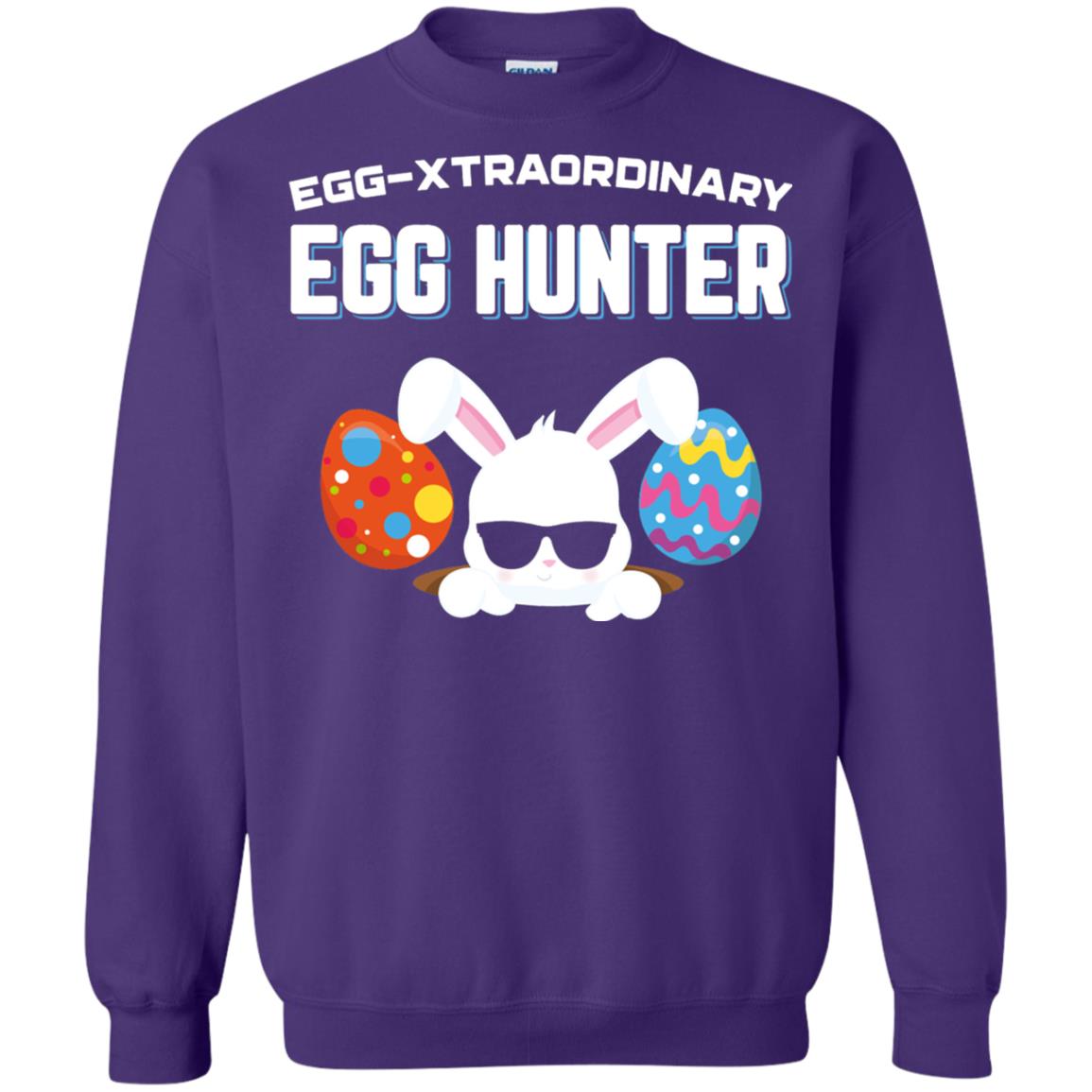 Egg-xtraordinary Egg Hunter Easter Shirt Purple