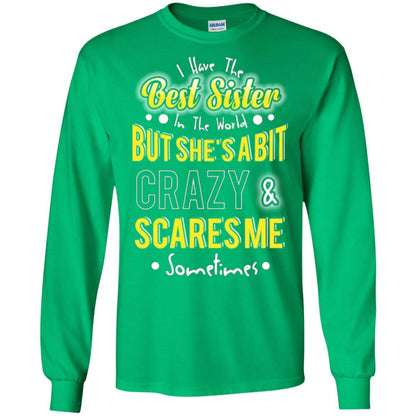 Family T-shirt I Have The Best Sister In The World Irish Green
