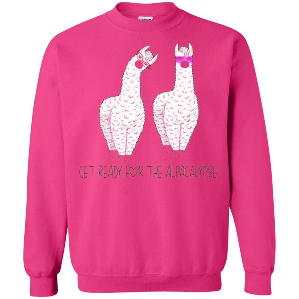 Funny Alpaca T-shirt Get Ready For The Alpacalypse Heliconia
