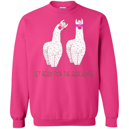 Funny Alpaca T-shirt Get Ready For The Alpacalypse Heliconia