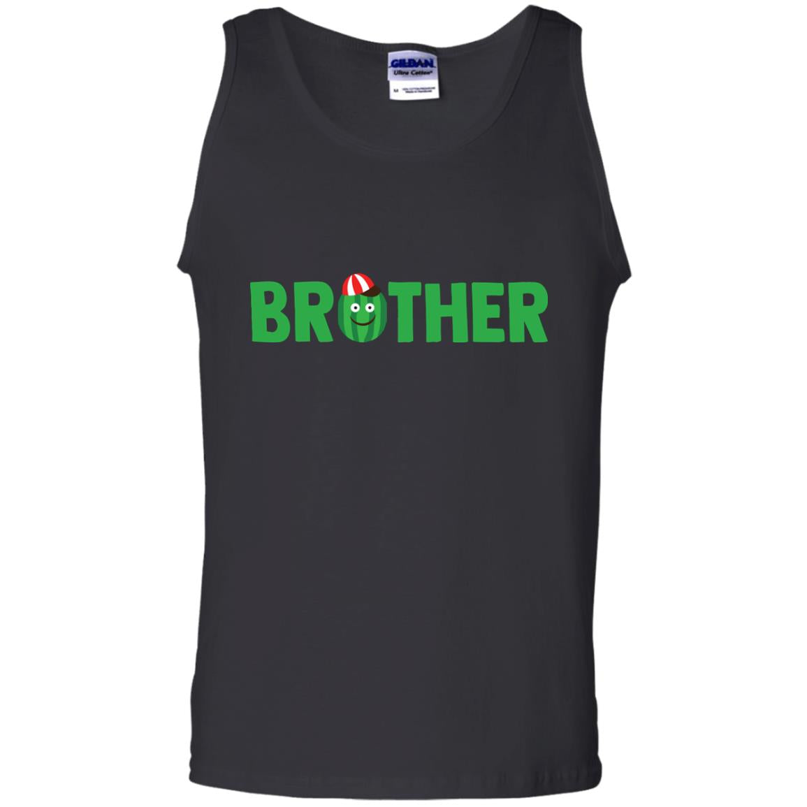 Brother Watermelon Funny Summer Melon Fruit Shirt For BrotherG220 Gildan 100% Cotton Tank Top
