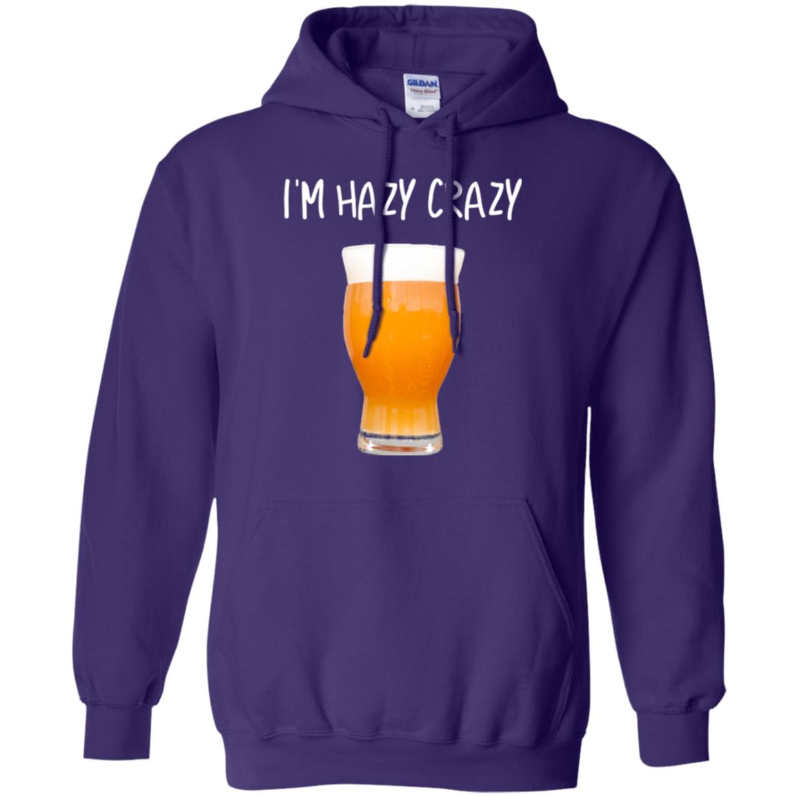 Funny Craft Beer Tshirt I_m Hazy Crazy Purple