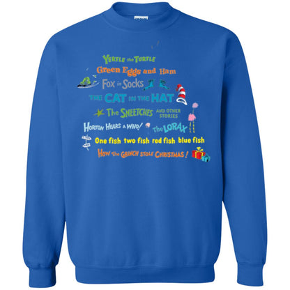 Dr. Seuss Book Title National Wear Red Day T-shirt Royal