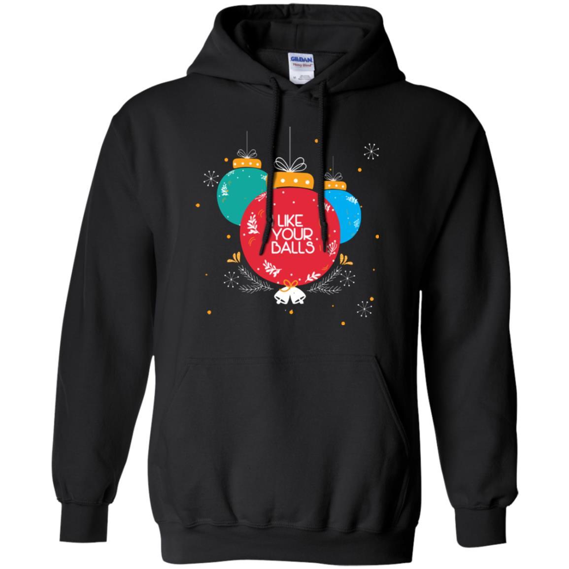 Christmas T-shirt I Like Your Balls Black