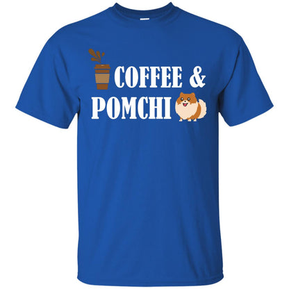 Coffee And Pomchi Lover Shirt Royal