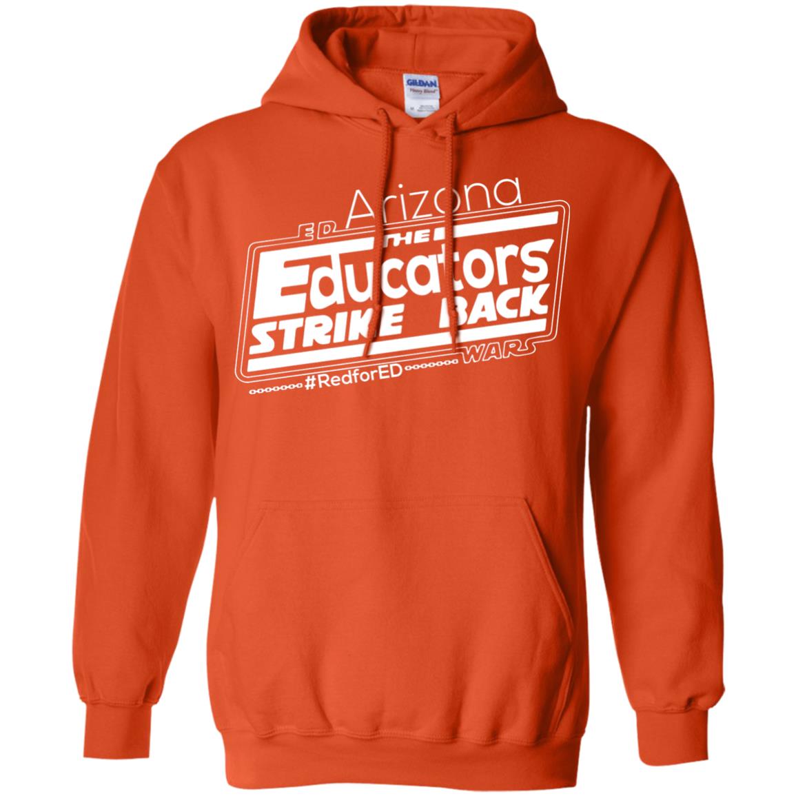 Arizona Teacher Tshirt Red For Ed Arizona The Educators Strike Back Orange