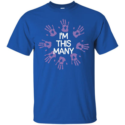 I_m This Many 40th Birthday Shirt Royal