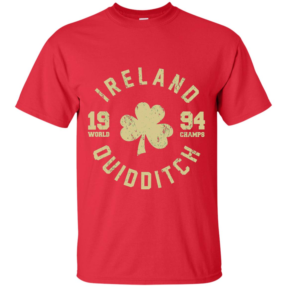 St. Patrick's Day Irish T-shirt Ireland Quidditch Red