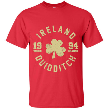 St. Patrick's Day Irish T-shirt Ireland Quidditch Red
