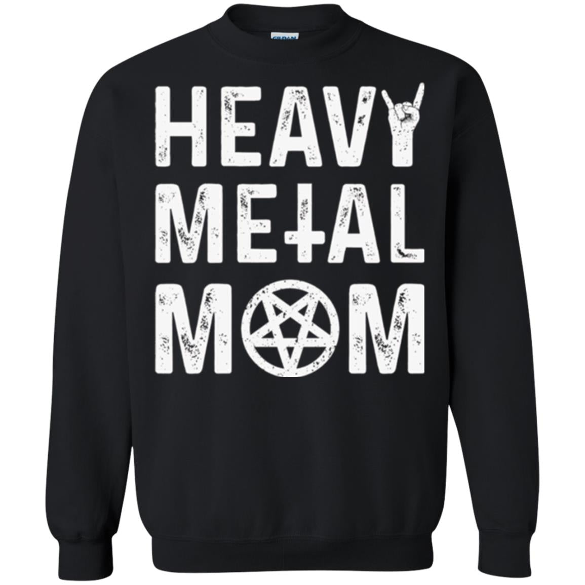 Heavy Metal Mom Vintage Band Music Concert Mother T-shirt Black