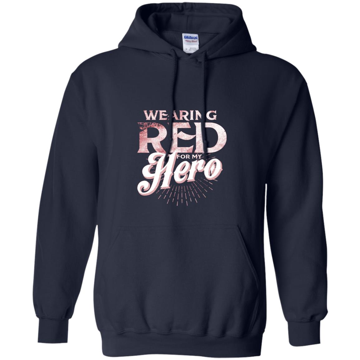 Wearing Red For My Hero Proud Us Army Shirt Navy