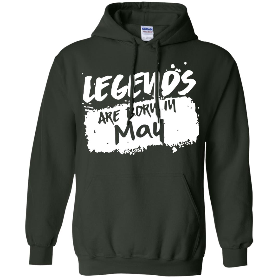 May Birthday Shirt Legends Are Born In May Forest Green