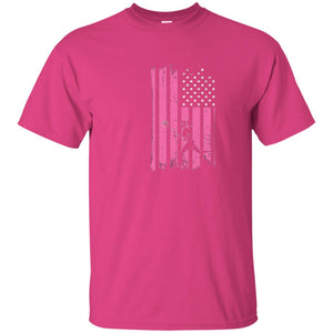 Girls Lacrosse Distressed American Flag Lacrosse Lover T-shirt