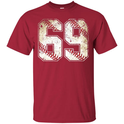 Baseball Player T-shirt Jersey Number 69 Retro Vintage