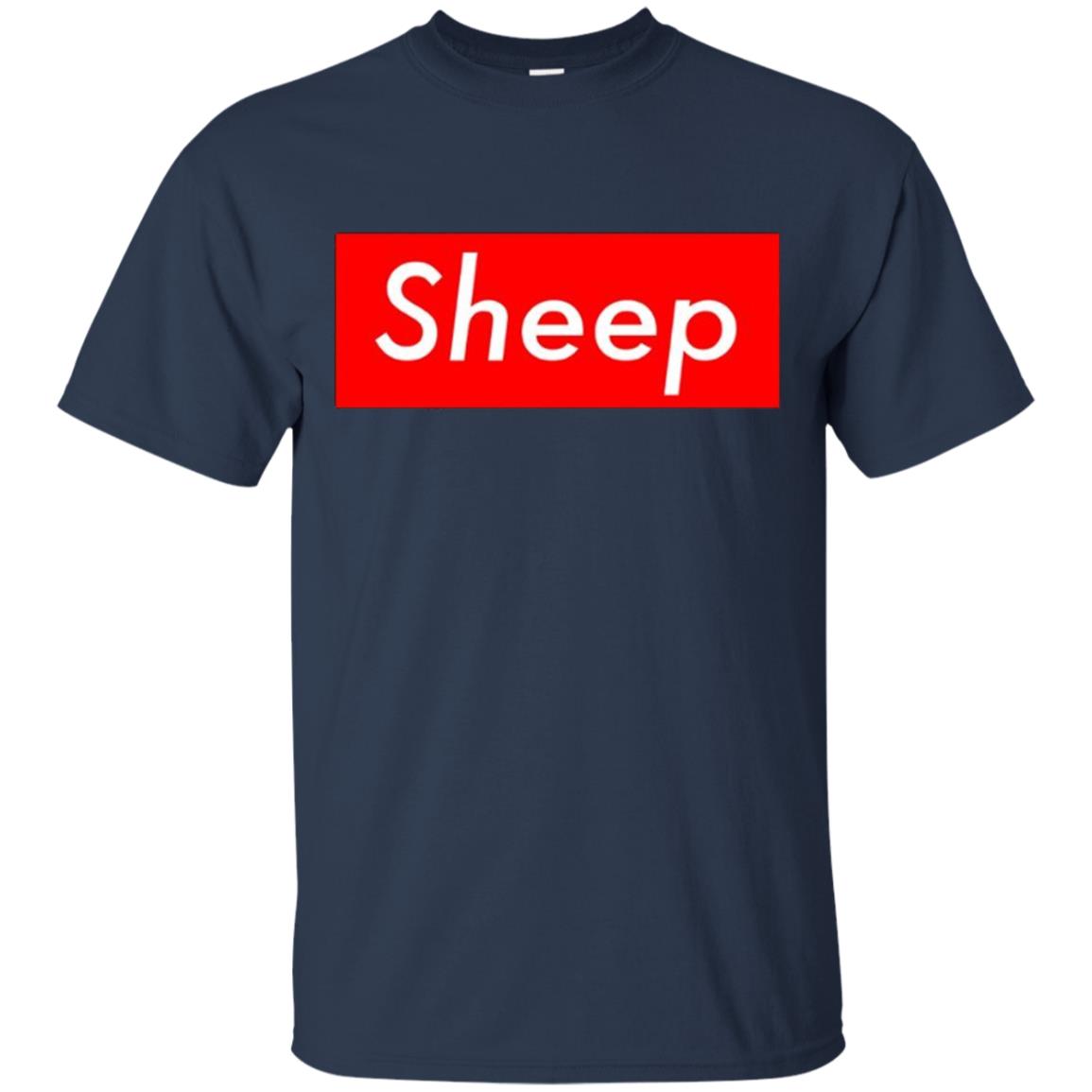 Sheep Box Logo Hype T-shirt Navy