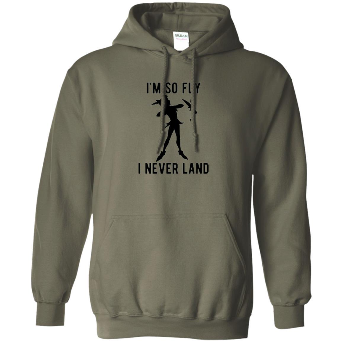 Film T-shirt Tinker Bell I'm So Fly I Never Land Military Green