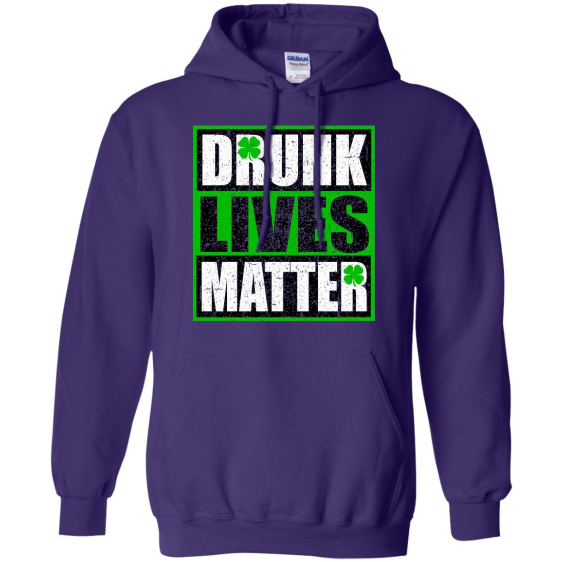 Vintage Drunk Lives Matter Saint Patrick_s Day T-shirt Purple
