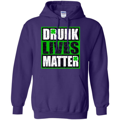 Vintage Drunk Lives Matter Saint Patrick_s Day T-shirt Purple