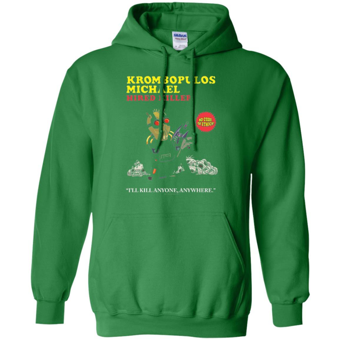 Film T-shirt Krombopulos Michael Hired Killer Irish Green