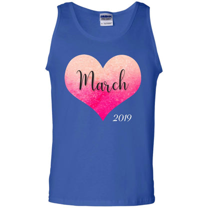 Pregnancy Reveal Announcement Party March 2019 Shirt Royal