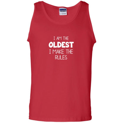Family T-shirt I'm The Oldest I Make The Rules Red