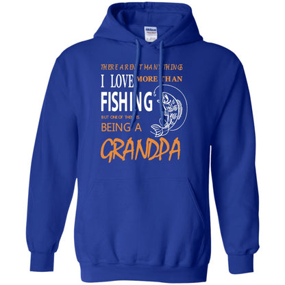 Fishing Buddy Fishing Grandpa T-shirt Love More Than Fishing Royal