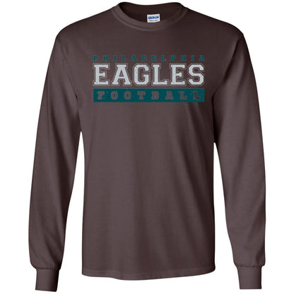 Football Lover T-shirt Philadelphia Football Fly Eagles Fly Collegiate Dark Chocolate