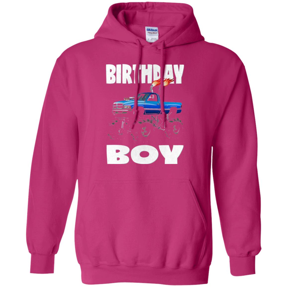 Monster Truck T-shirt Birthday Boy Vintage Heliconia