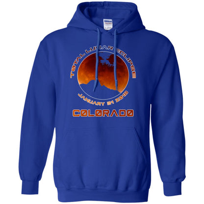 Colorado Lunar Eclipse 2018 T-shirt January 31 Royal