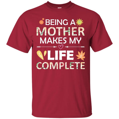 Being A Mother Make My Life Complete Parent_s Day Shirt For Mommy Cardinal