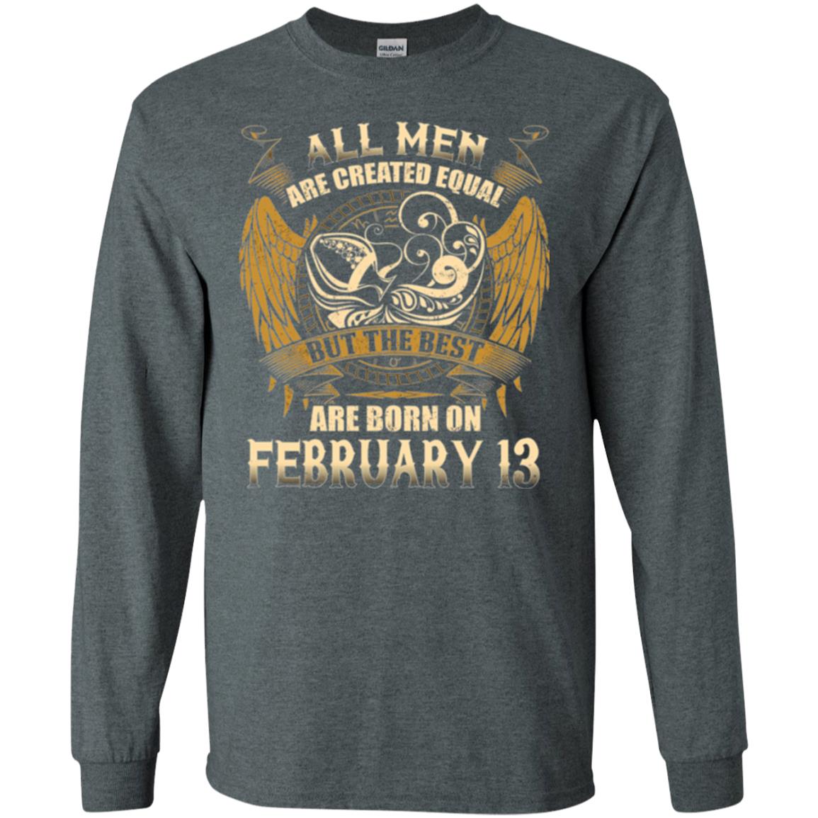 Aquarius T-shirt The Best Are Born On February 13 Dark Heather