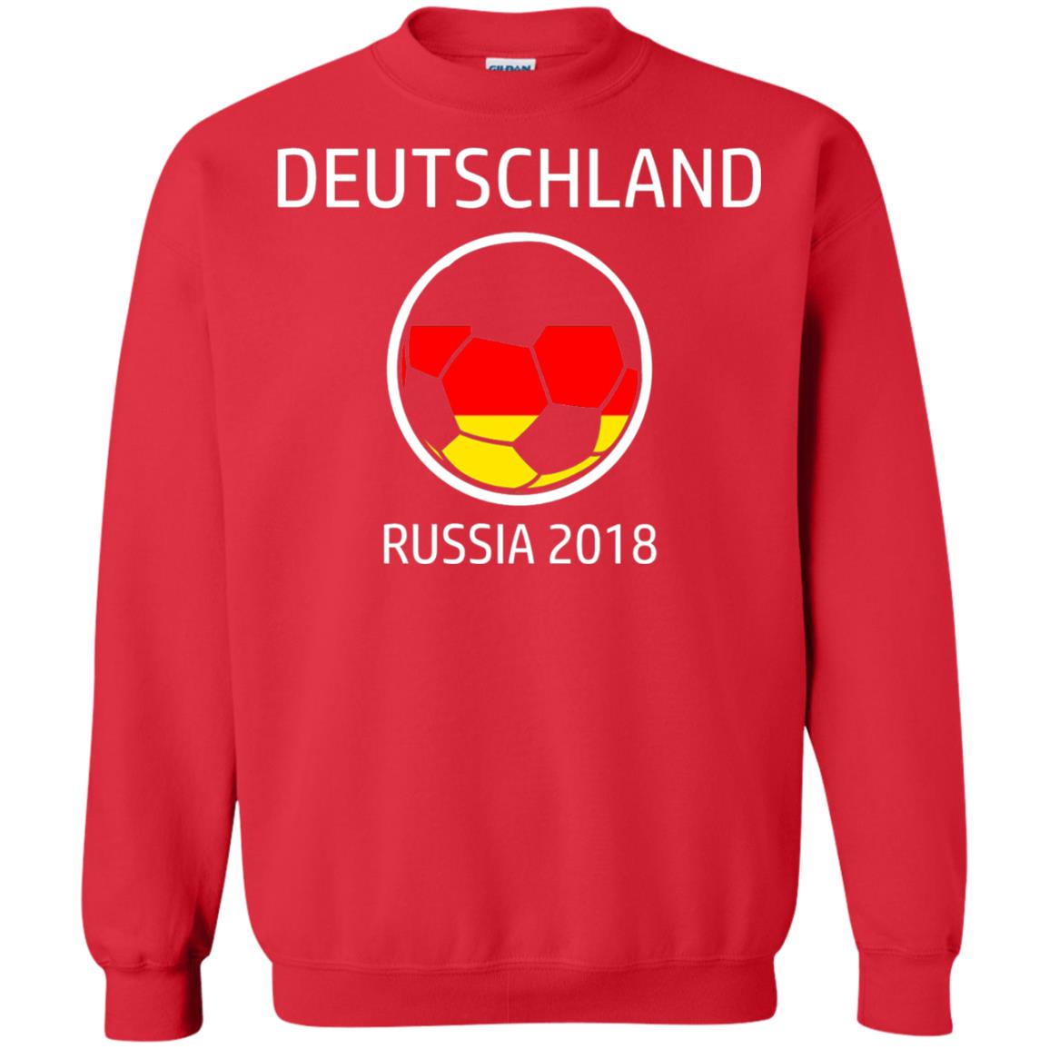 Deutschland Team Russia 2018 Soccer Fan T-shirt Red