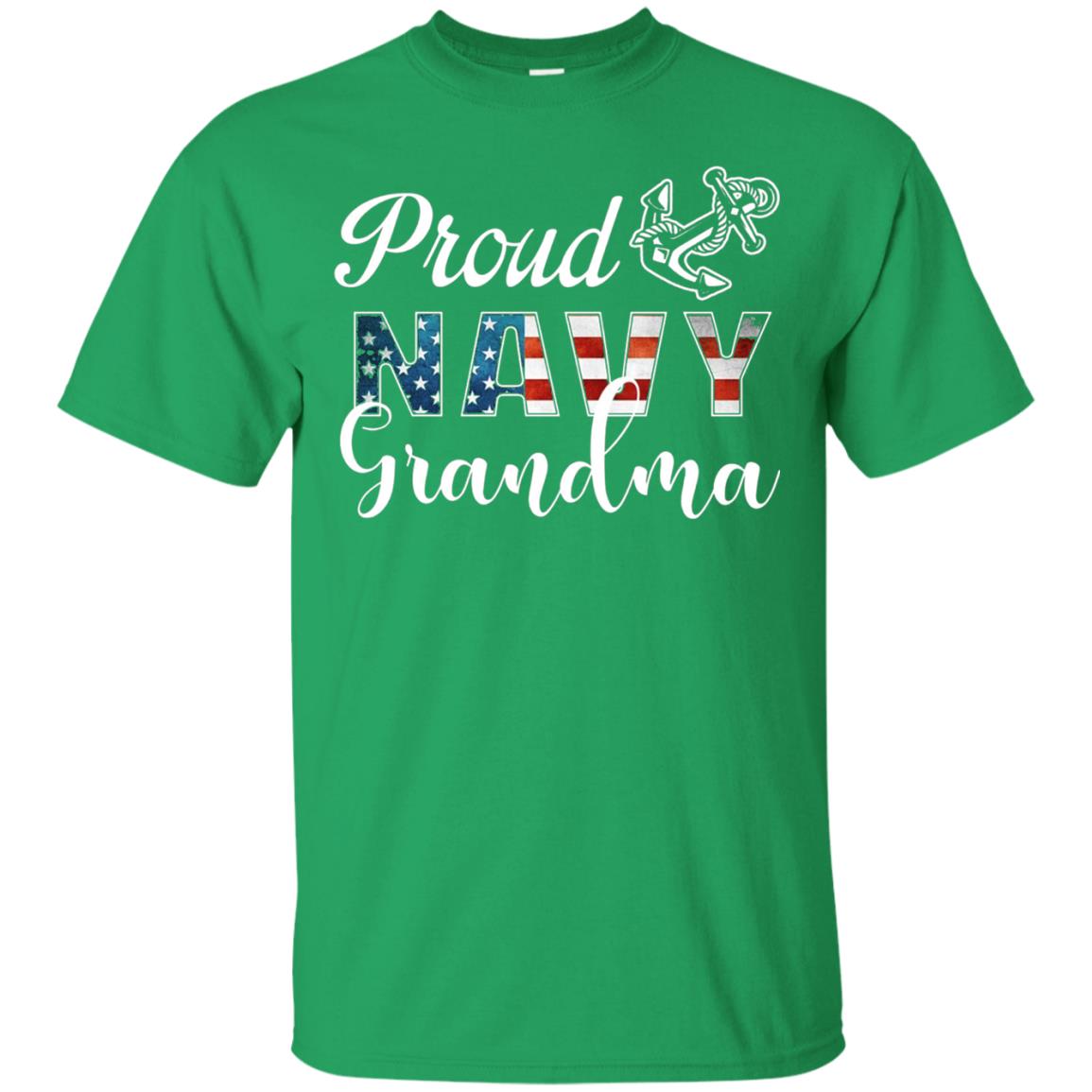 Proud Navy Grandma Military Mama Shirt Irish Green