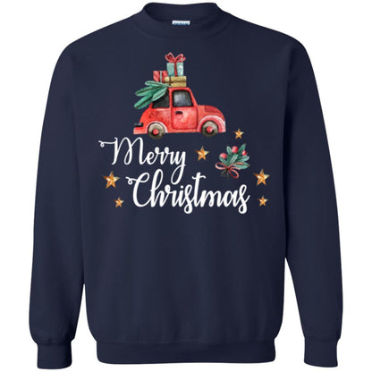Car Lover T-shirt Merry Christmas T-shirt Navy